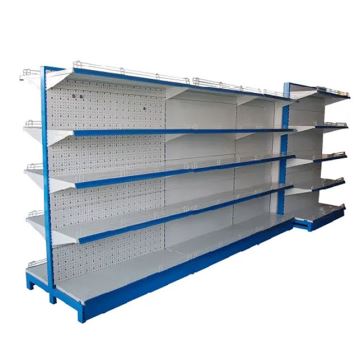 Modri ​​barvni zaslon supermarketa